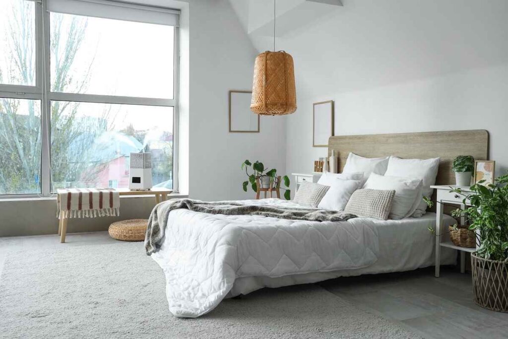 Bedroom with Large Window